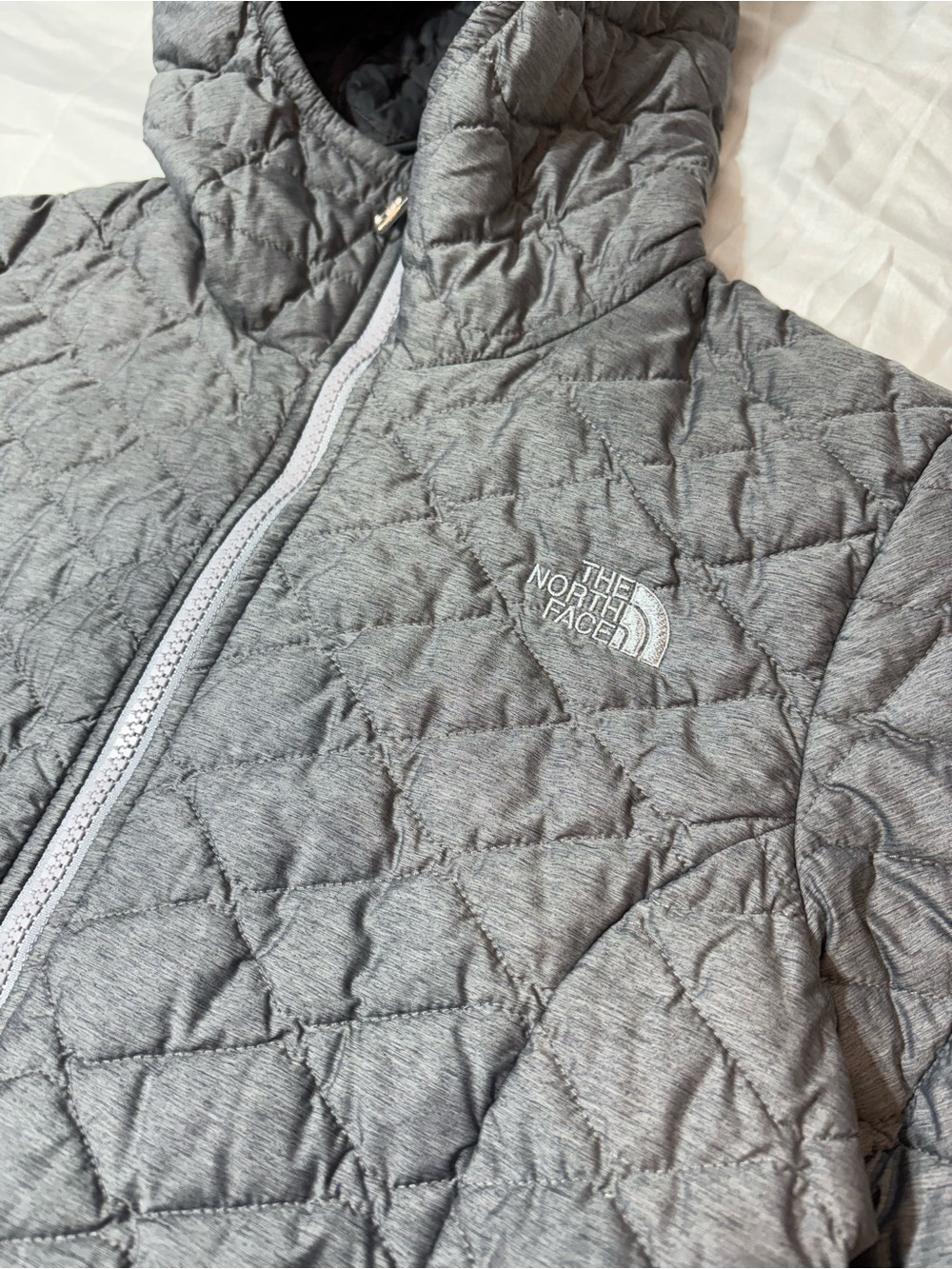 The North Face Grey ThermoBall Hooded Parka II Jacket XS
